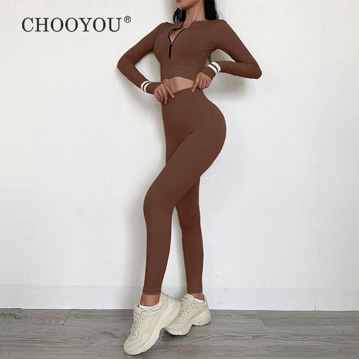 Stylish Top And Pant Women Yoga Wear Set